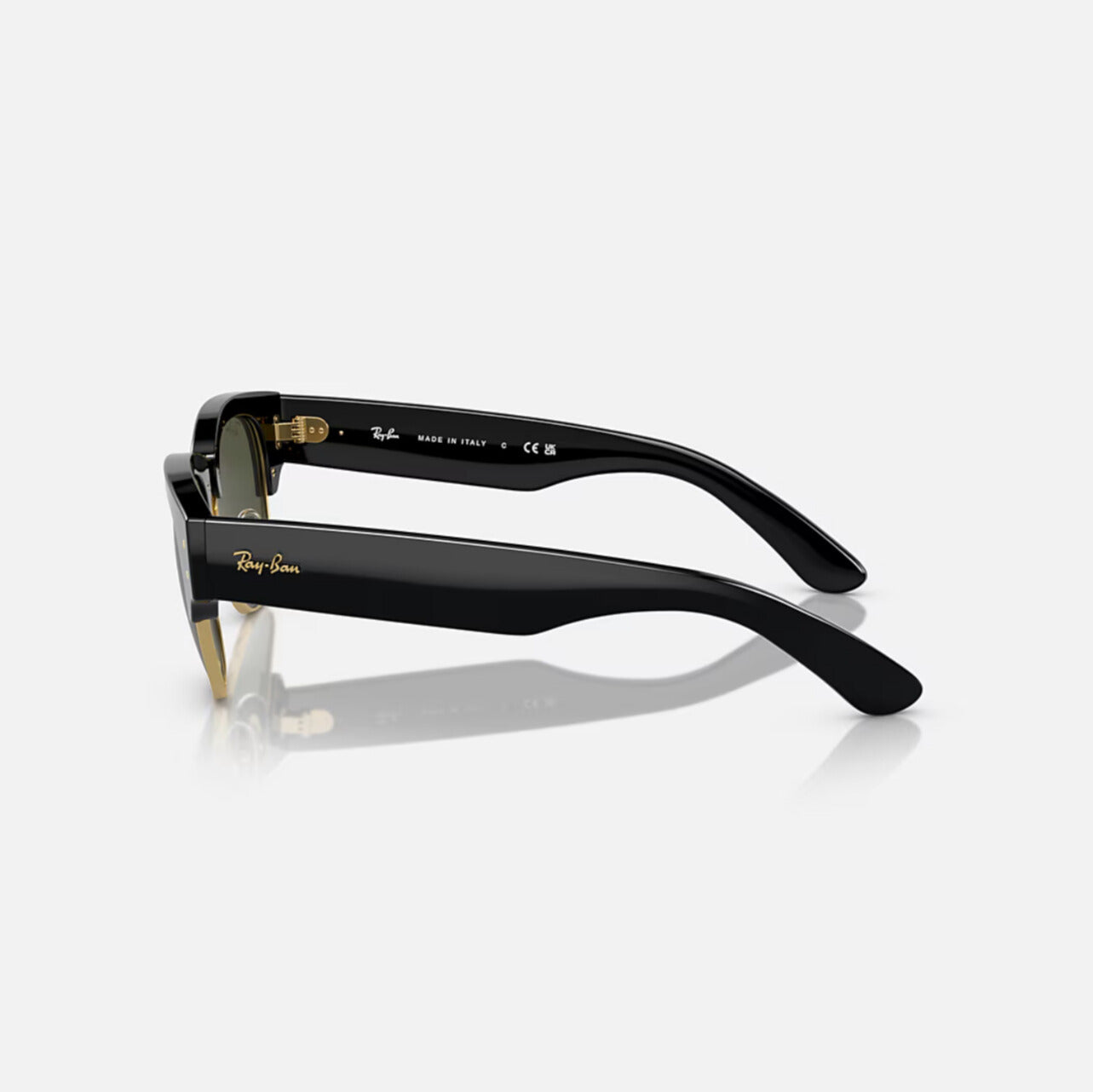 Ray-ban mega clubmaster black frame green lens
