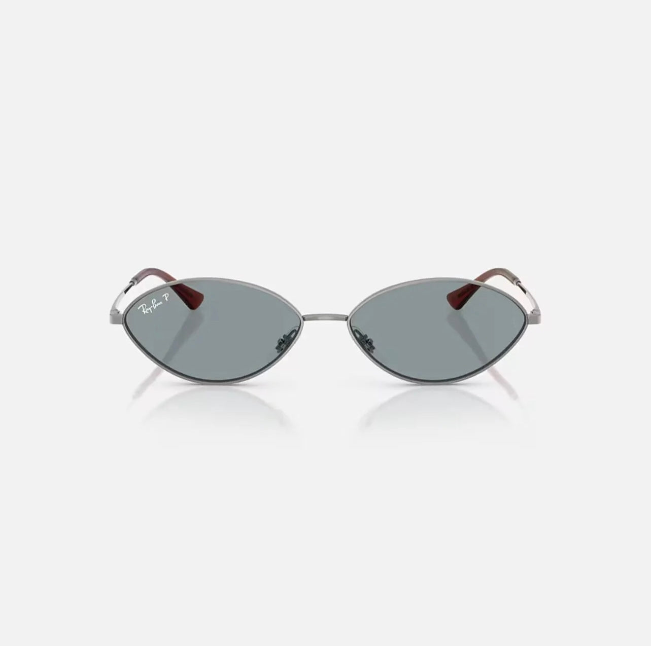 Ray-Ban kia bio based silver frame grey polarized lens