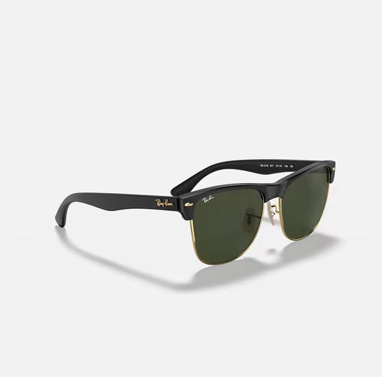 Ray-Ban ClubMaster Oversized RB4175 Black frame green lens