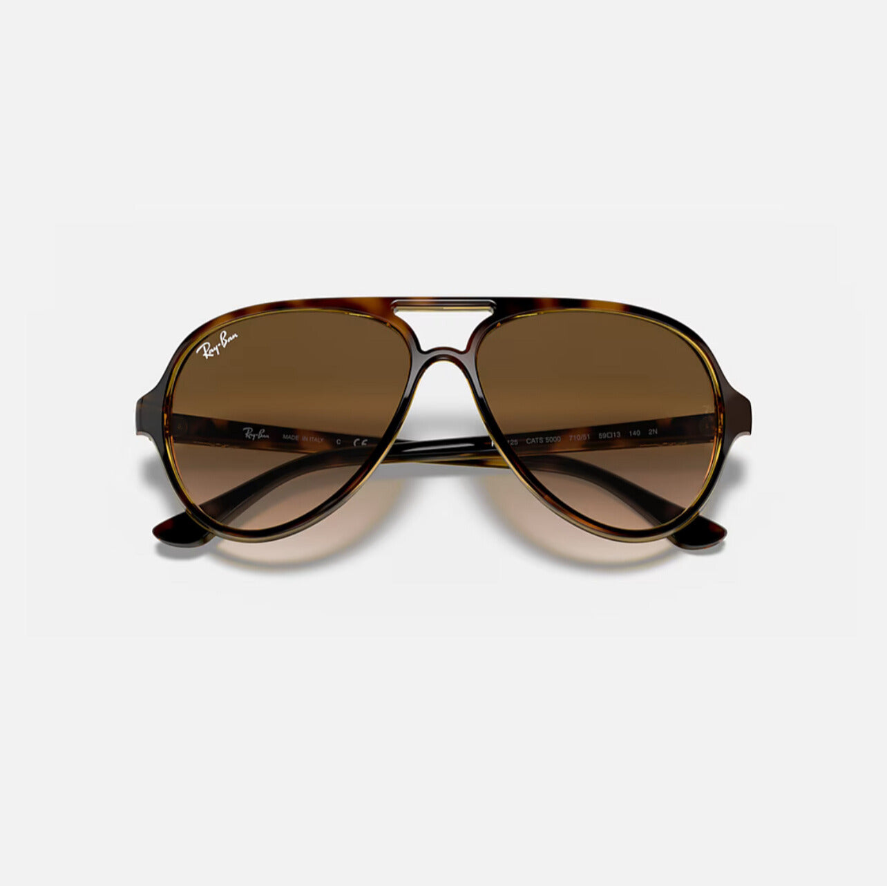 Ray-Ban CATS 5000 CLASSIC Havana frame Brown Gradient lens RB4125 710/51 59-13