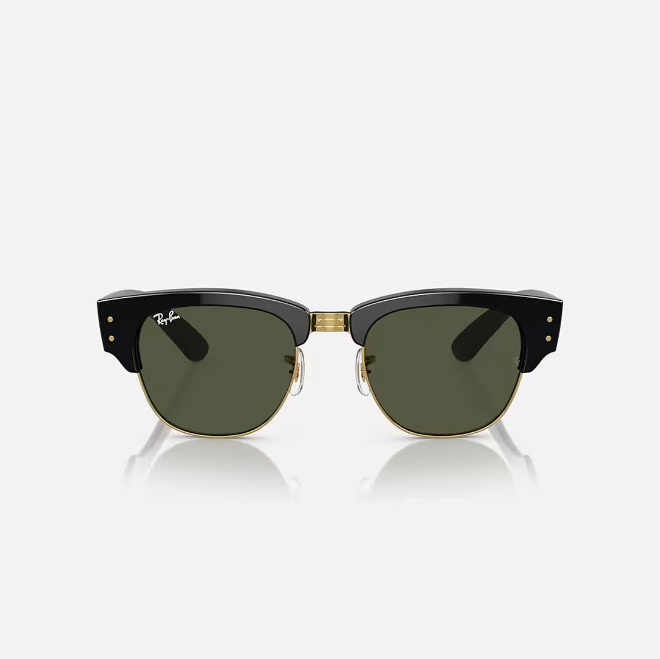 Ray-ban mega clubmaster black frame green lens