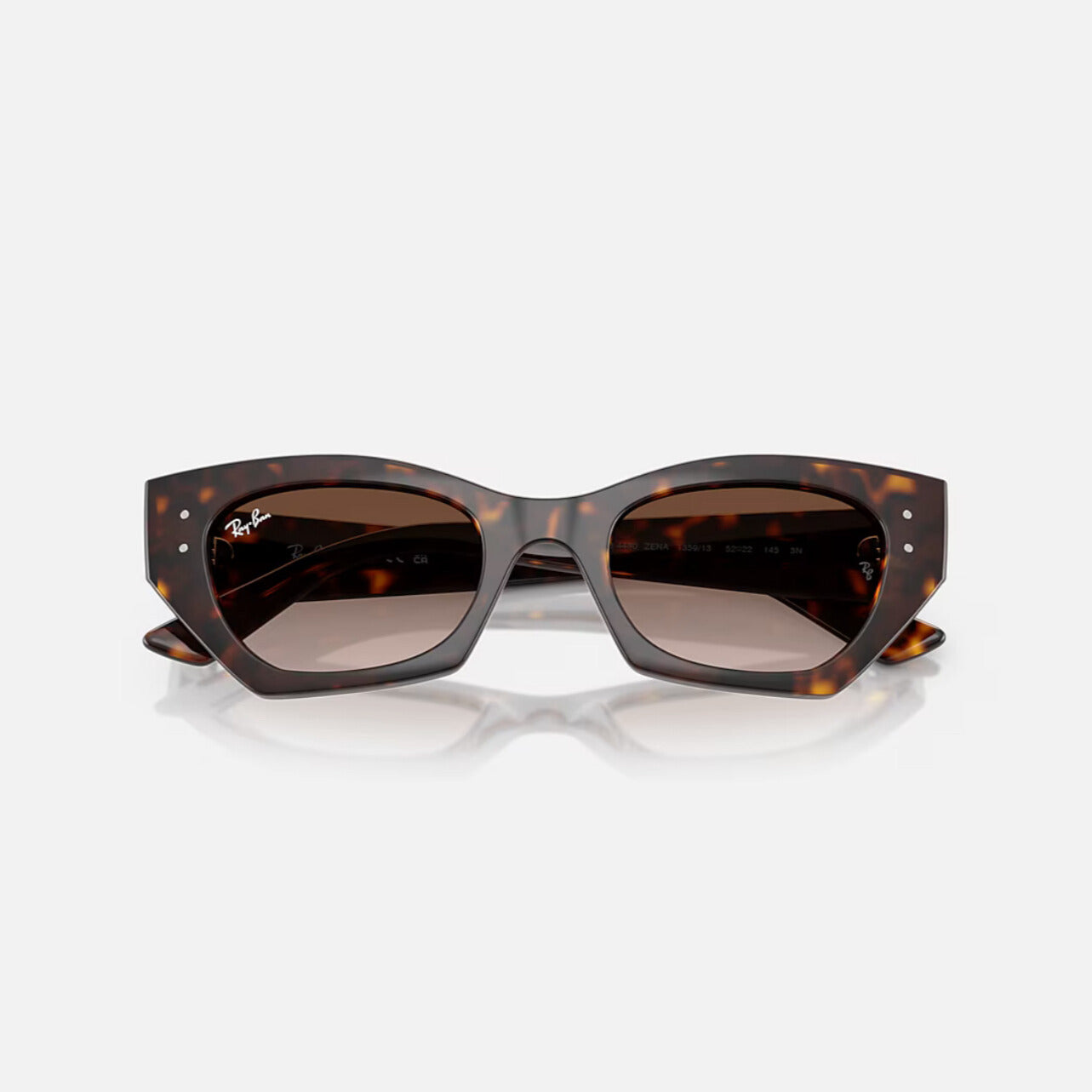 Ray-Ban Zena RB4430 Polished Havana Frame Gradient Brown Lens