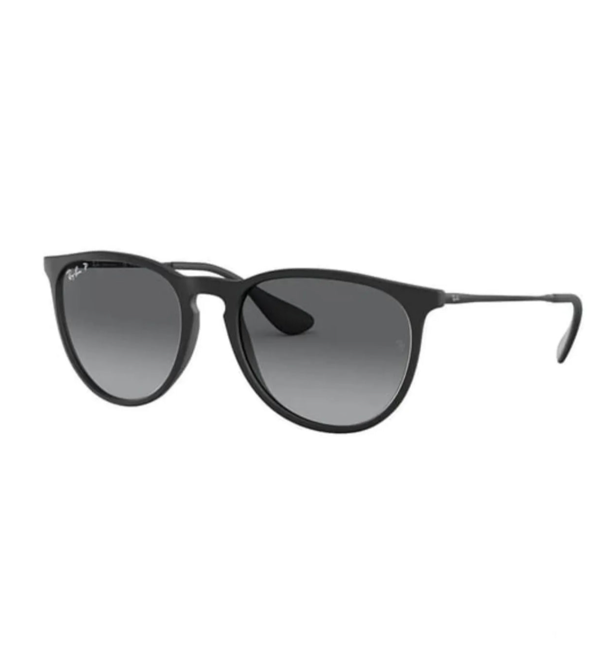Ray Ban RB4171 Erika 54mm Sunglasses - Black Matte Frame/ Gray Polarized Gradient Lens