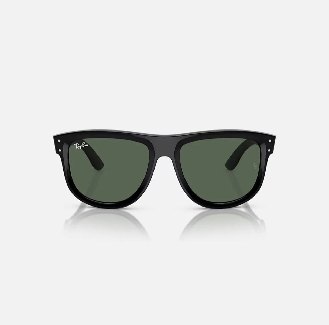 Ray-Ban Boyfriend Reverse Black Frame Green Lens