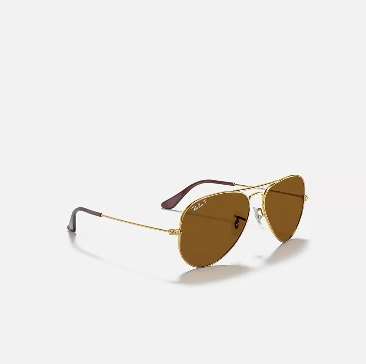 Ray-Ban RB3025 Aviator Gold frame Sunglasses Brown Polarized lanses