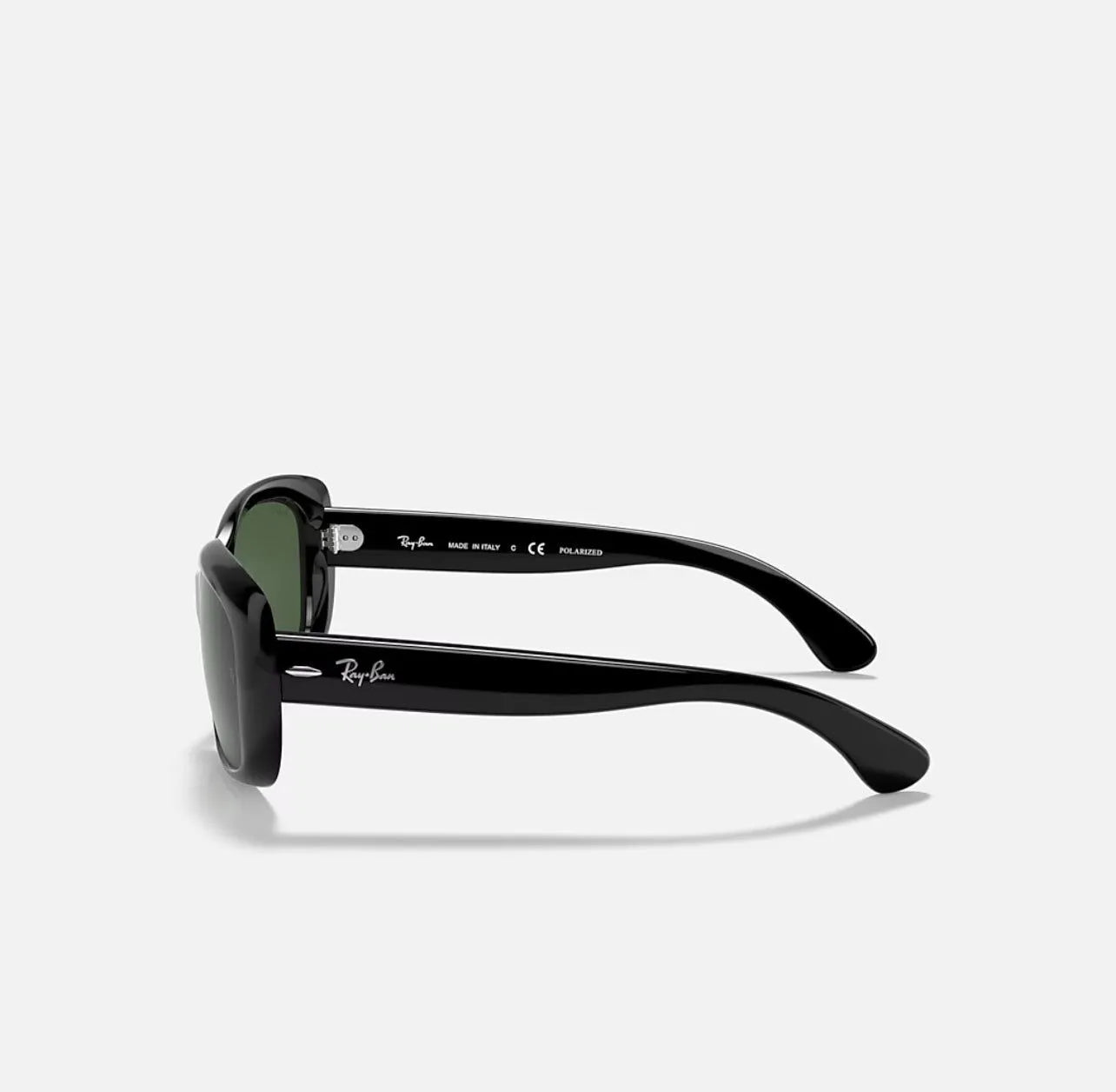 Ray-Ban RB4101 Jackie Ohh M (58 - 17) with green polarized lenses and Black frame
