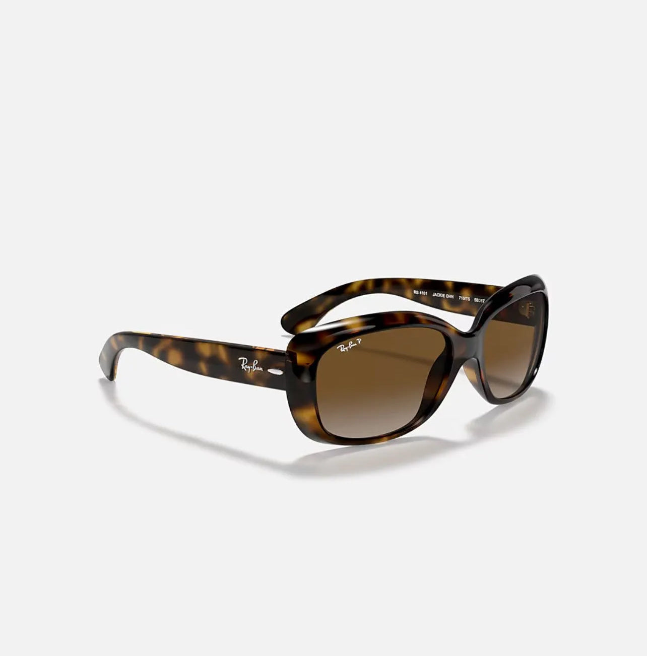 Ray-Ban Jackie Ohh Tortoise Brown Frame Gradient Polarized Lens RB4101 58-17
