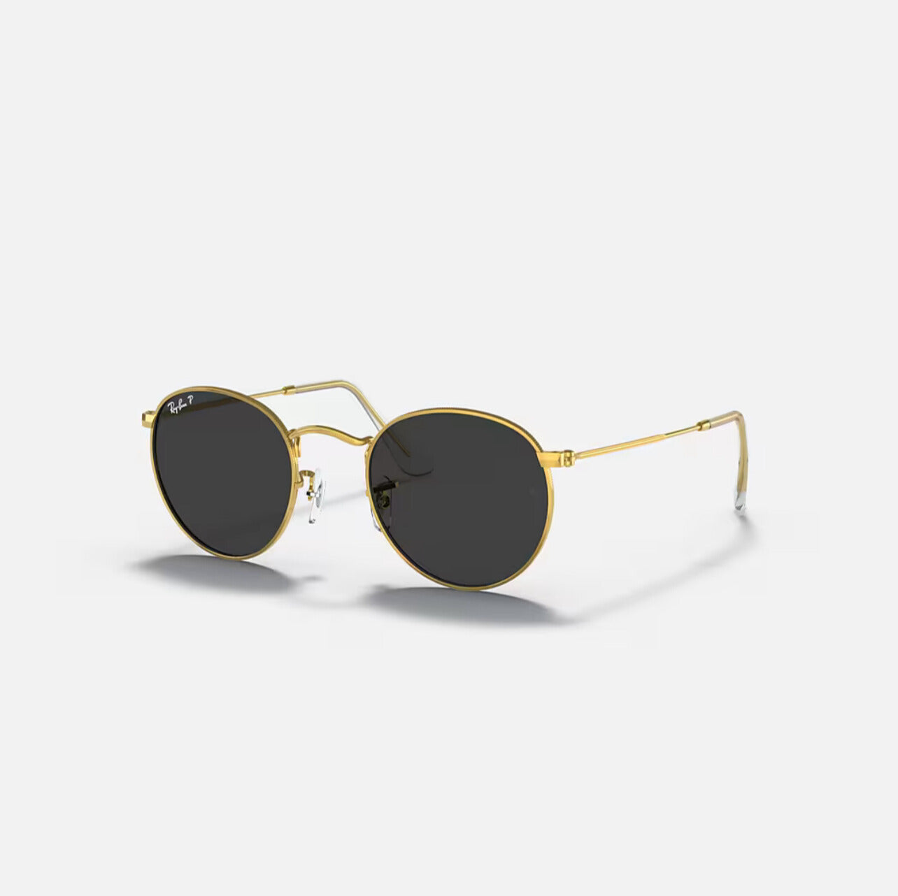 Ray-Ban RB3447 Round Metal Gold Frame grey polarized Lens