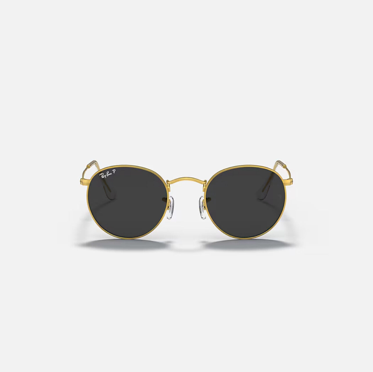 Ray-Ban RB3447 Round Metal Gold Frame grey polarized Lens
