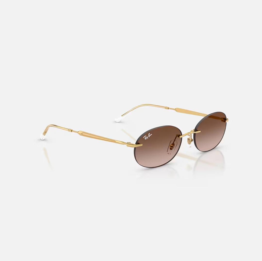 Ray-Ban RB3767 Gold Frame Gradient Brown Lens