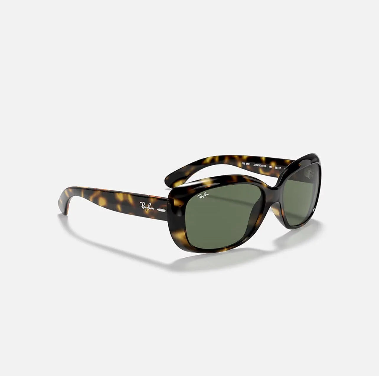 Ray-Ban RB4101 JACKIE OHH Polished Light Havana frame green lens