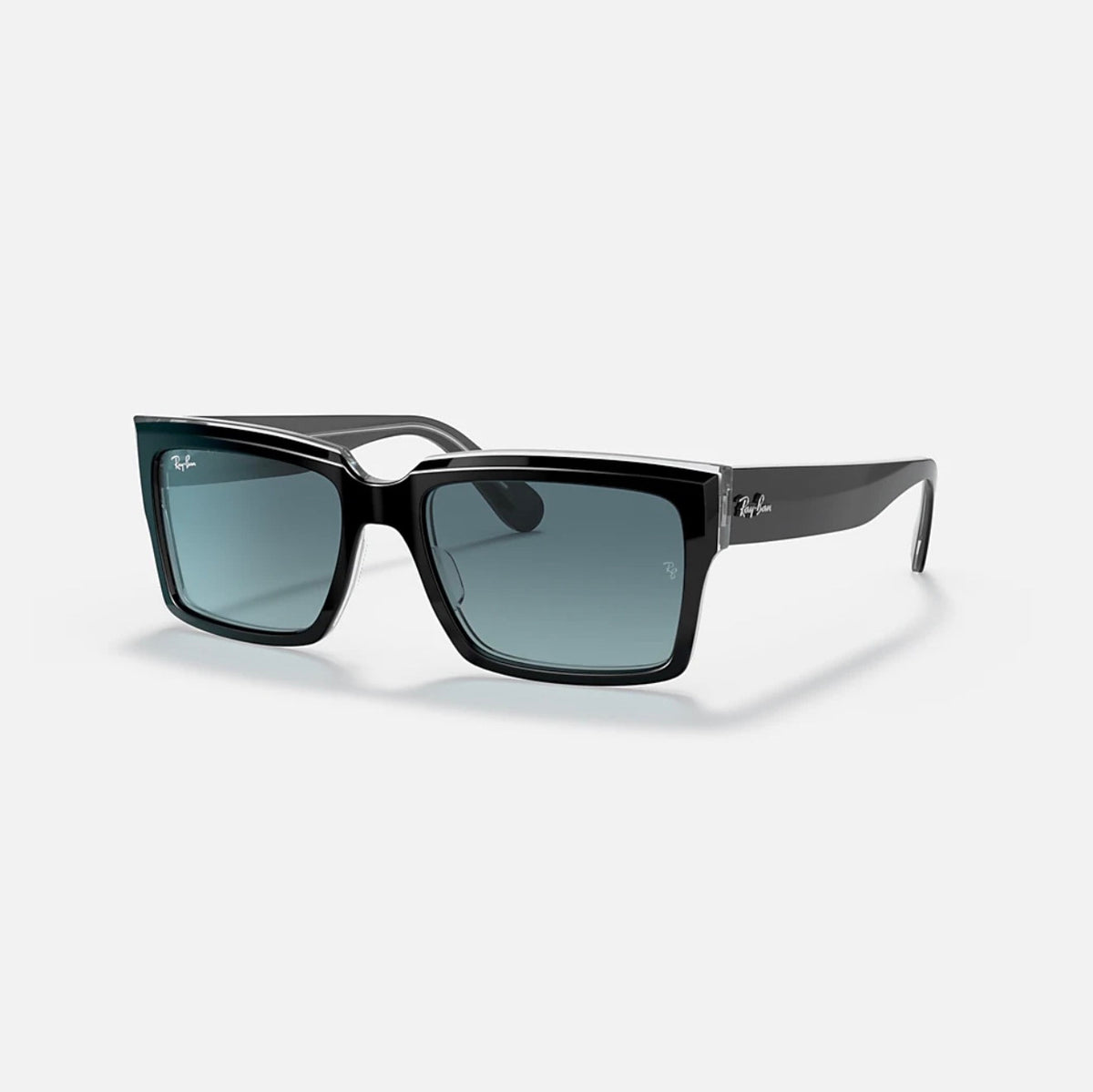 Ray-Ban INVERNESS Polished Black On Transparent Frame Blue Gradient Lens