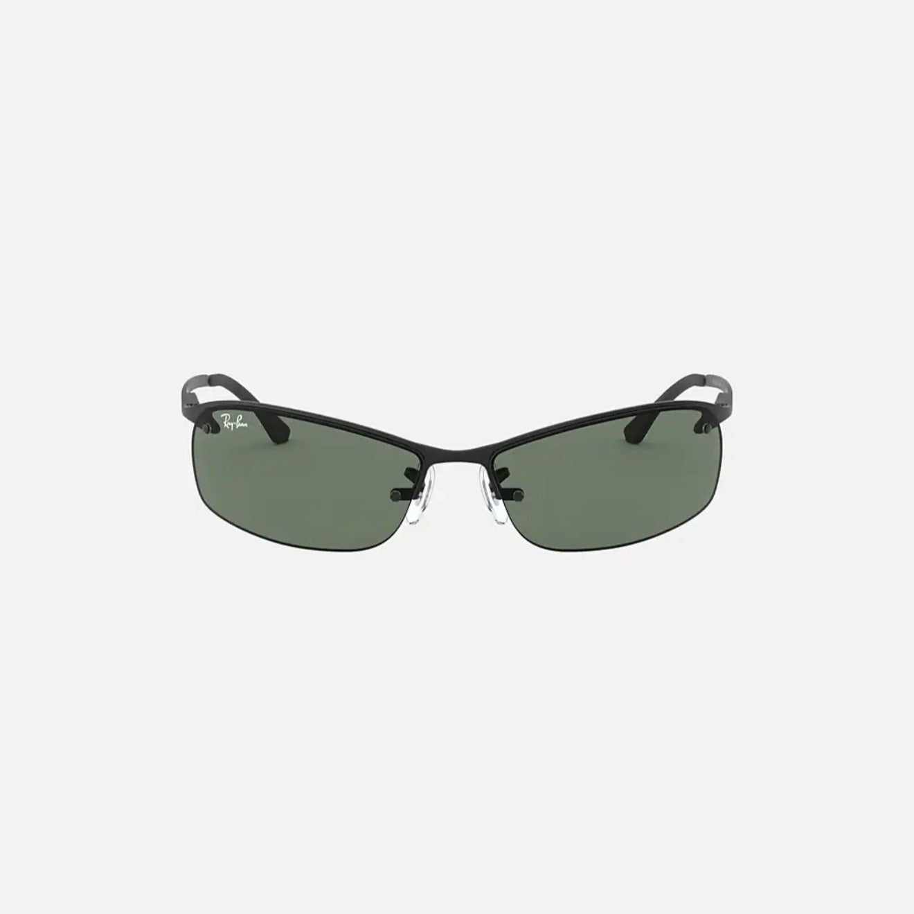 Ray-Ban RB3183 Matte Black Frame Green lens