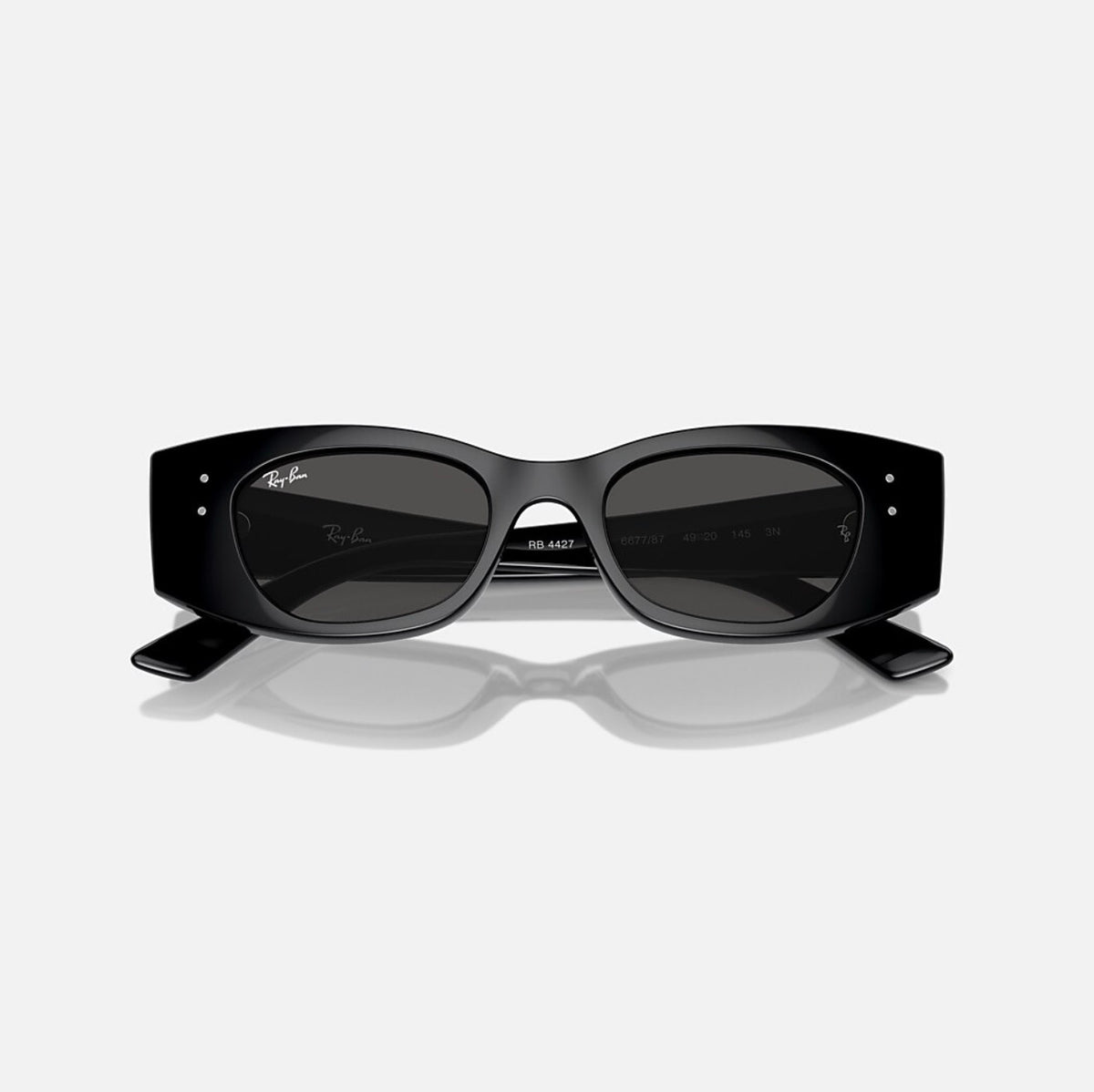 Ray-Ban KAT BIO-BASED Polished Black Frame Dark Grey Lens
