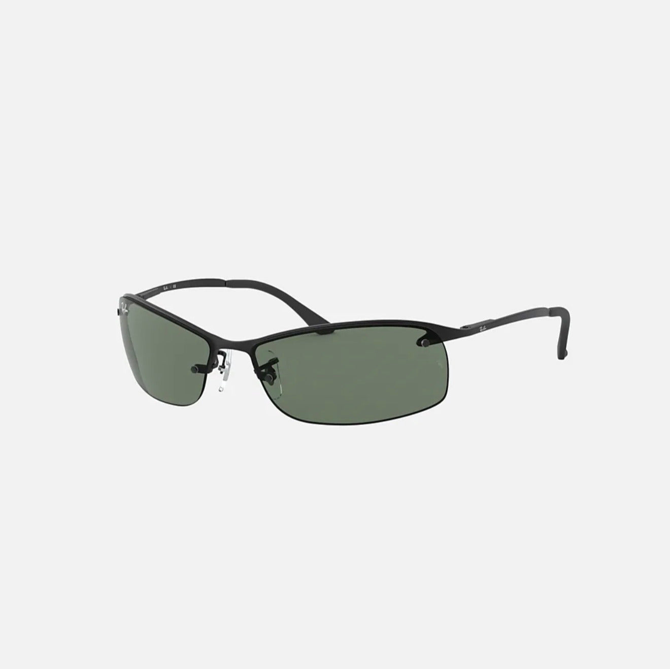 Ray-Ban RB3183 Matte Black Frame Green lens
