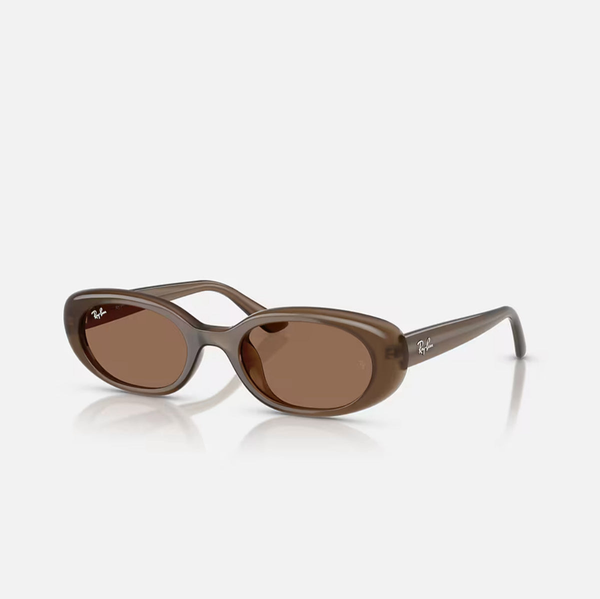 Ray-Ban RB4441D BIO-BASED Matte Opal Brown Frame Dark Brown lens