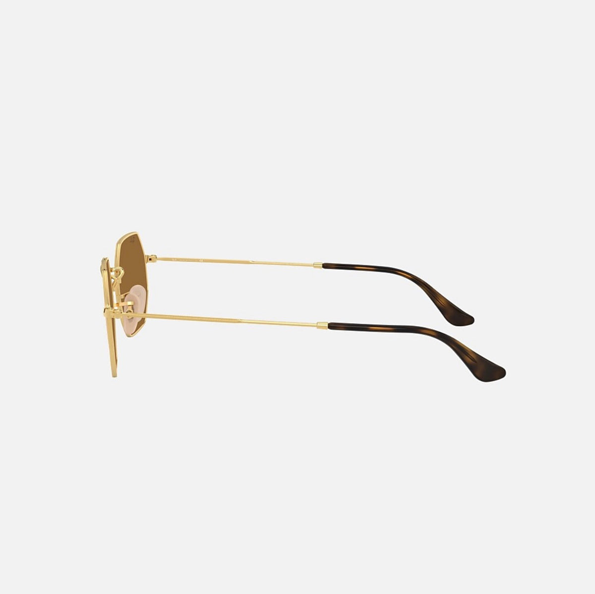 Ray-Ban OCTAGONAL FLASH LENSES Gold Frame Pink Mirror Lens