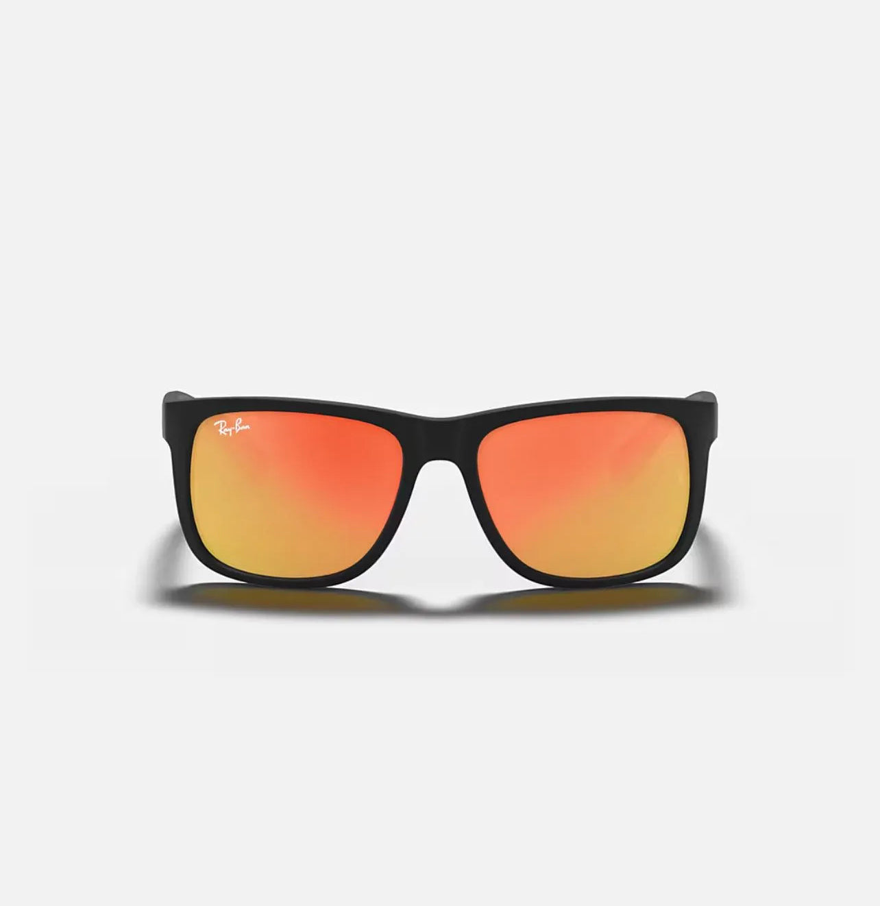 Ray-Ban JUSTIN COLOR MIX Rubber Black Frame and Red Mirror - RB4165