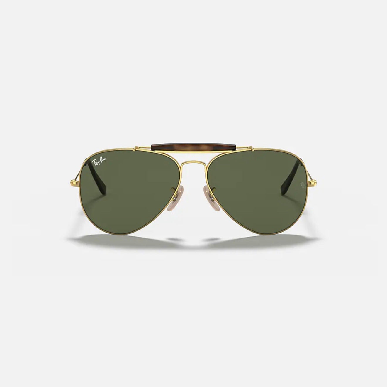 Ray-Ban RB3026 OUTDOORMAN II Gold Frame Green lens