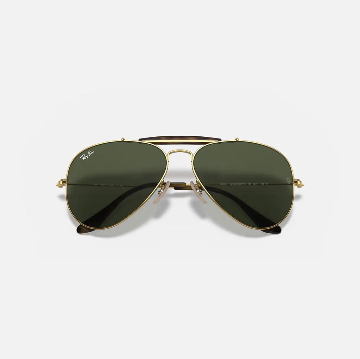 Ray-Ban RB3026 OUTDOORMAN II Gold Frame Green lens