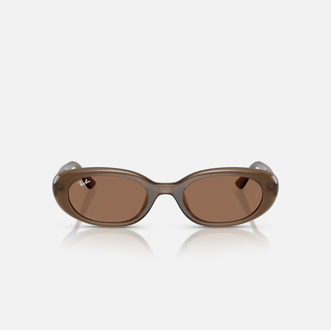 Ray-Ban RB4441D BIO-BASED Matte Opal Brown Frame Dark Brown lens