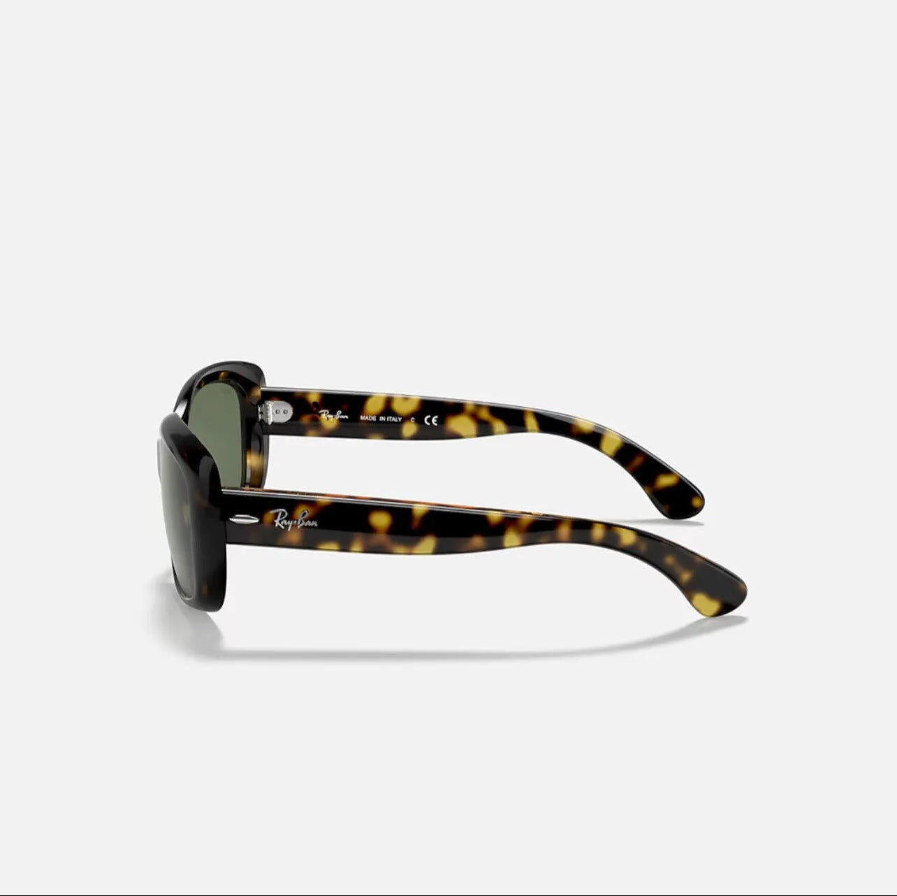 Ray-Ban RB4101 JACKIE OHH Polished Light Havana frame green lens