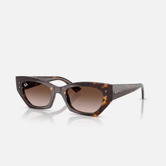 Ray-Ban Zena RB4430 Polished Havana Frame Gradient Brown Lens
