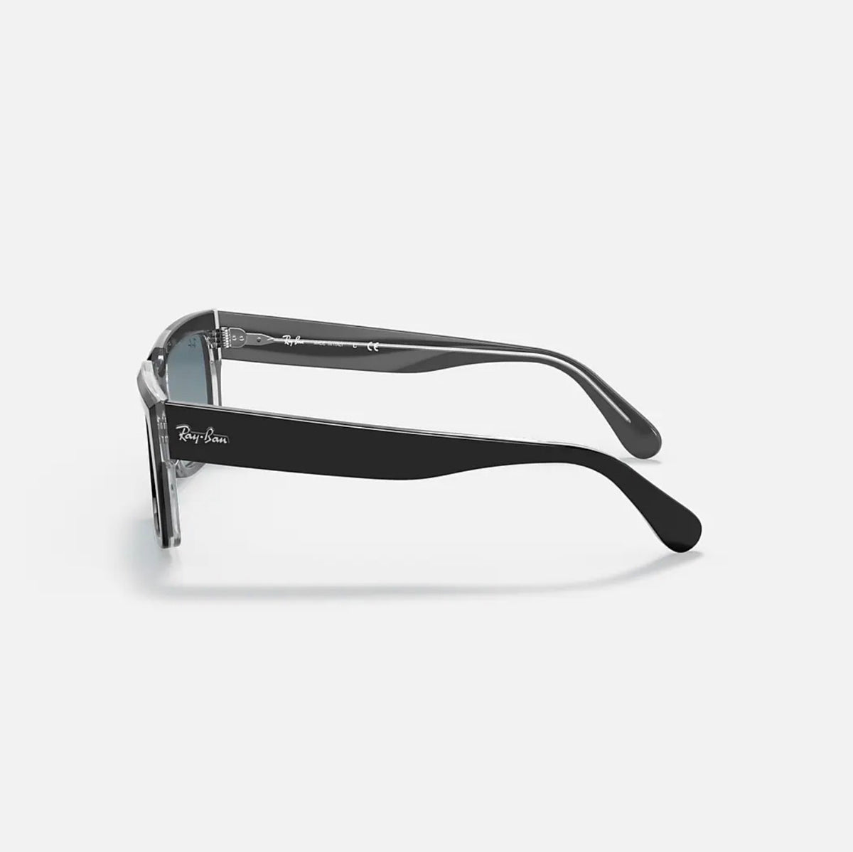 Ray-Ban INVERNESS Polished Black On Transparent Frame Blue Gradient Lens