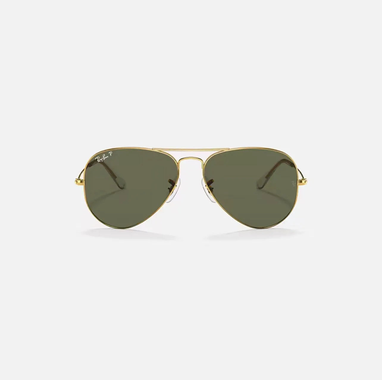 Ray-Ban Sunglasses RB3025 Aviator Classic Gold Frame Polarized Green Lens 58mm