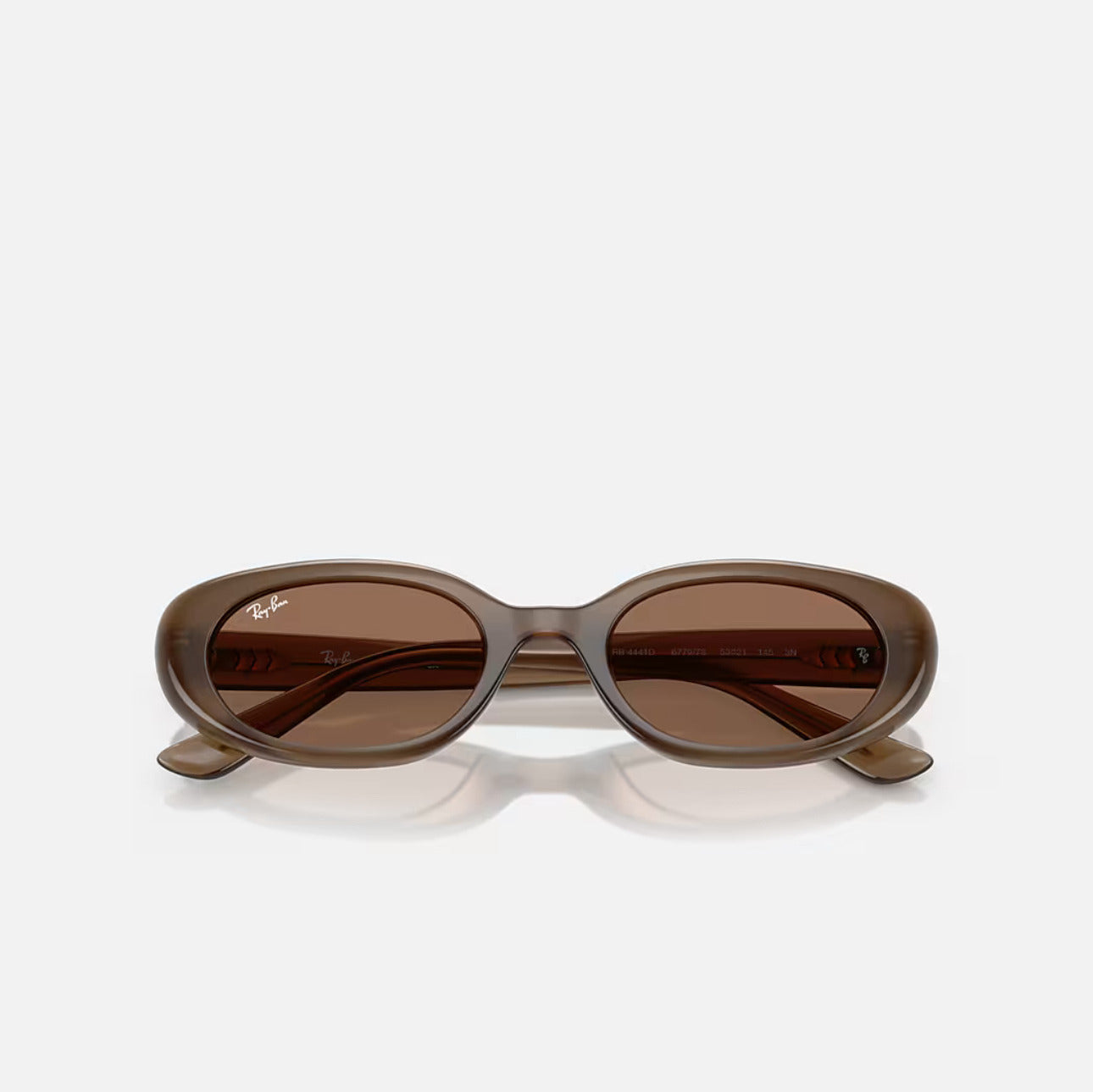 Ray-Ban RB4441D BIO-BASED Matte Opal Brown Frame Dark Brown lens