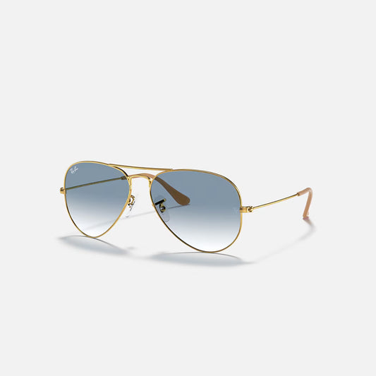 Ray-Ban Sunglasses RB3025 Aviator Gold Frame and blue Lens