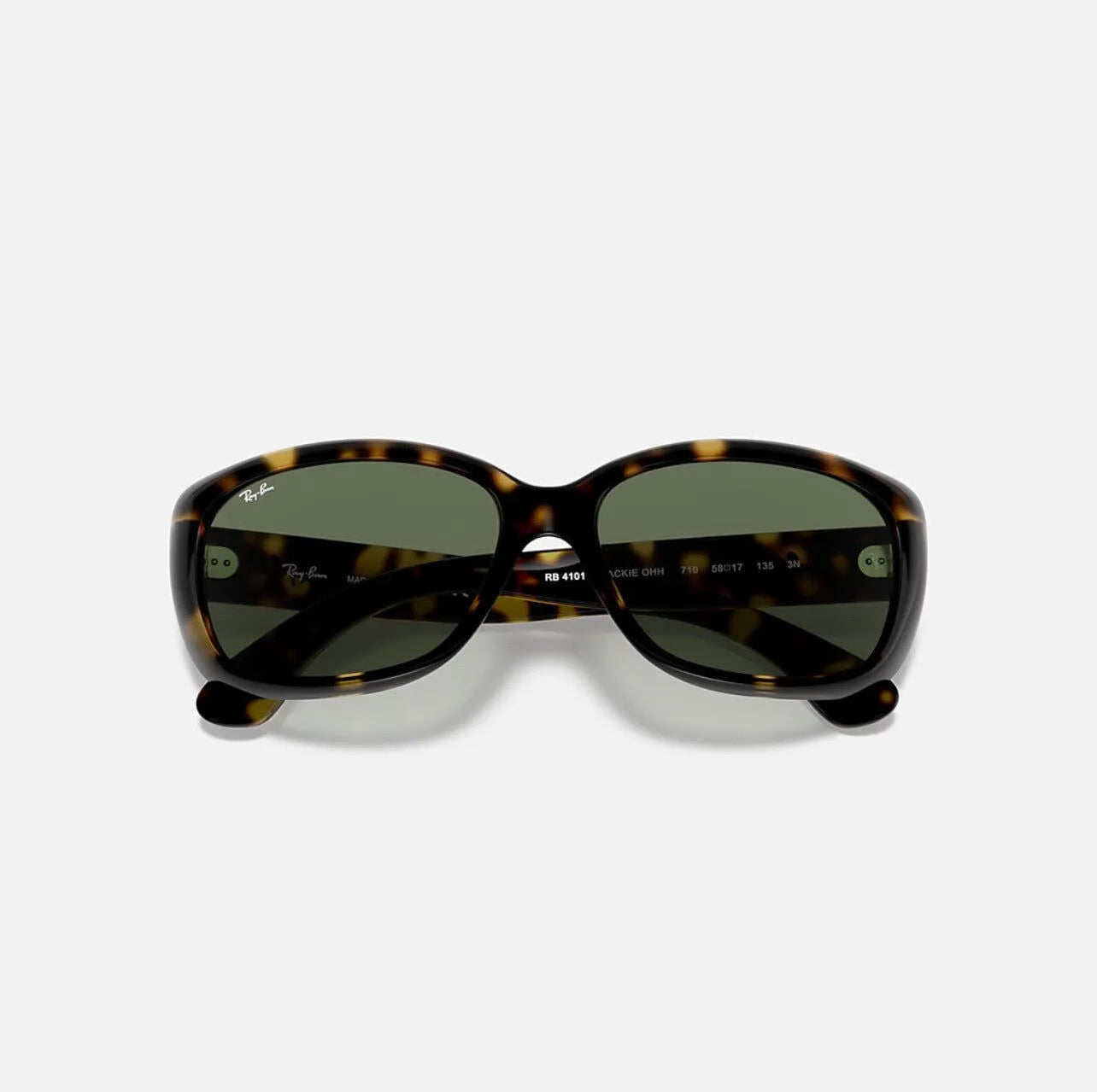 Ray-Ban RB4101 JACKIE OHH Polished Light Havana frame green lens