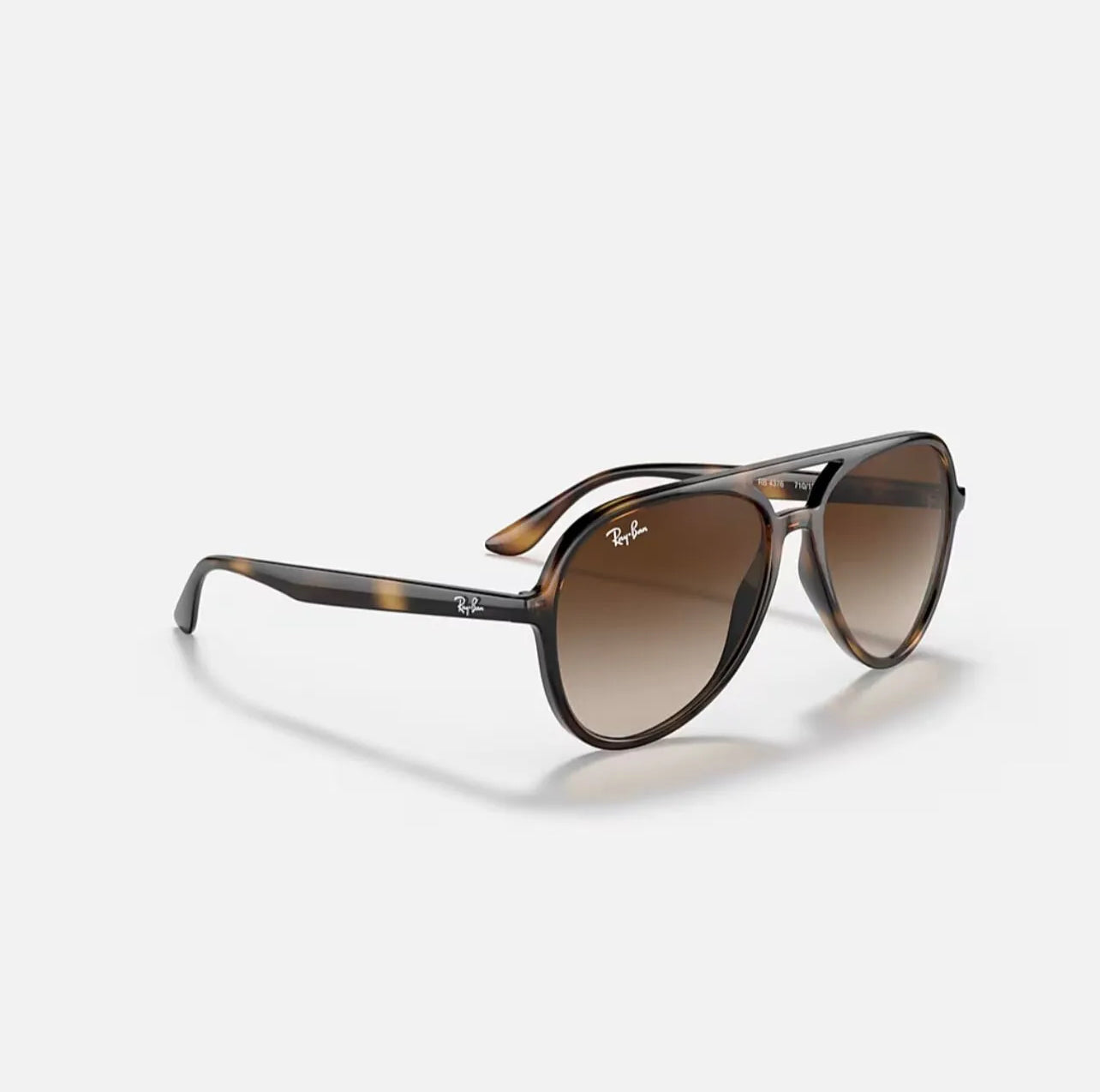 Ray-Ban RB4376 Havana frame Brown Gradient lens – DUVERA