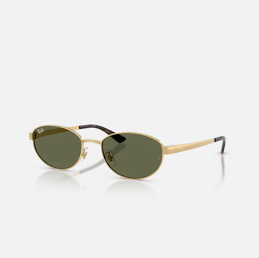 Ray-Ban RB3774D Gold Frame Dark Green Lens