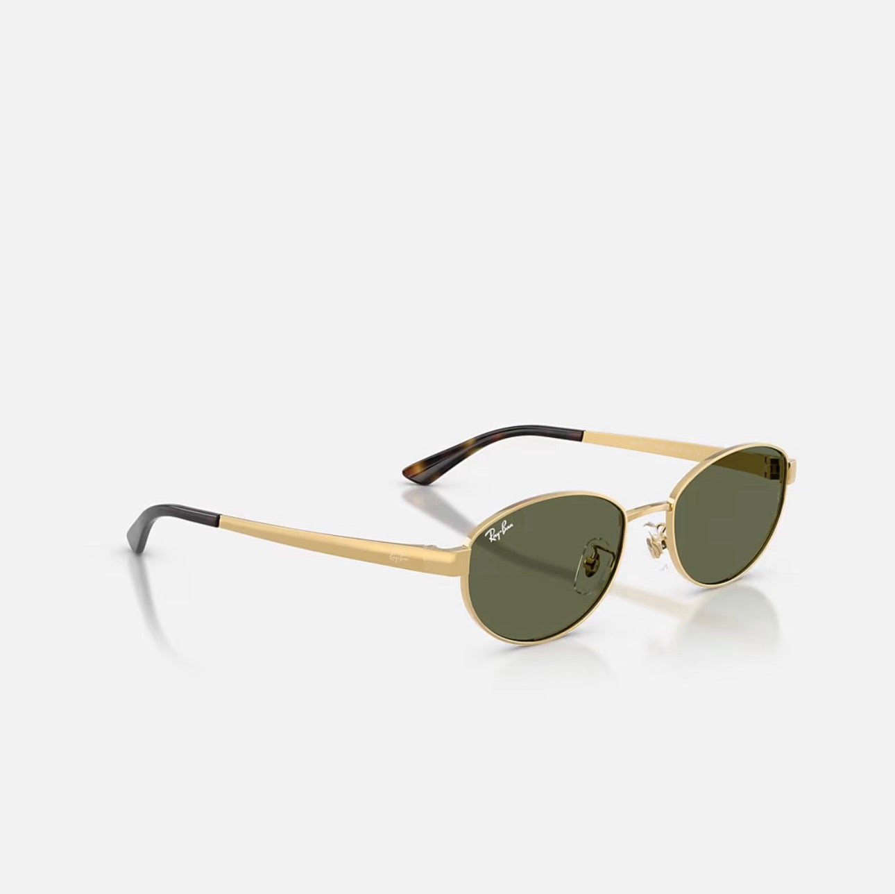 Ray-Ban RB3774D Gold Frame Dark Green Lens