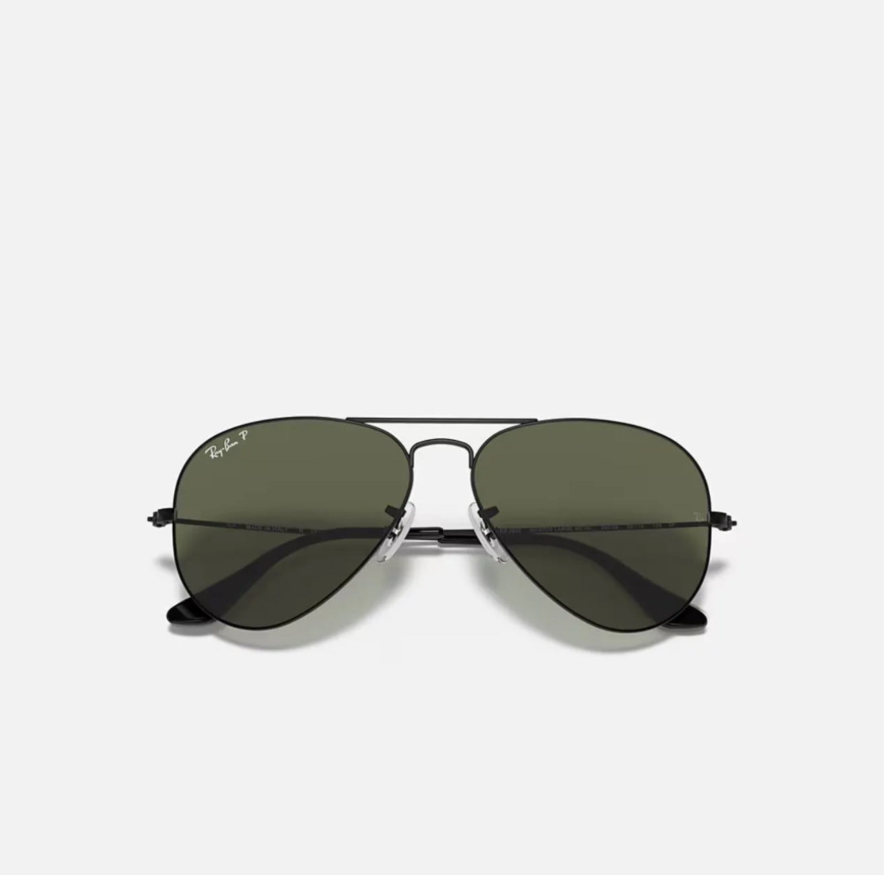 Ray-Ban BR3025 Aviator Black Classic frame  Polarized green lenses