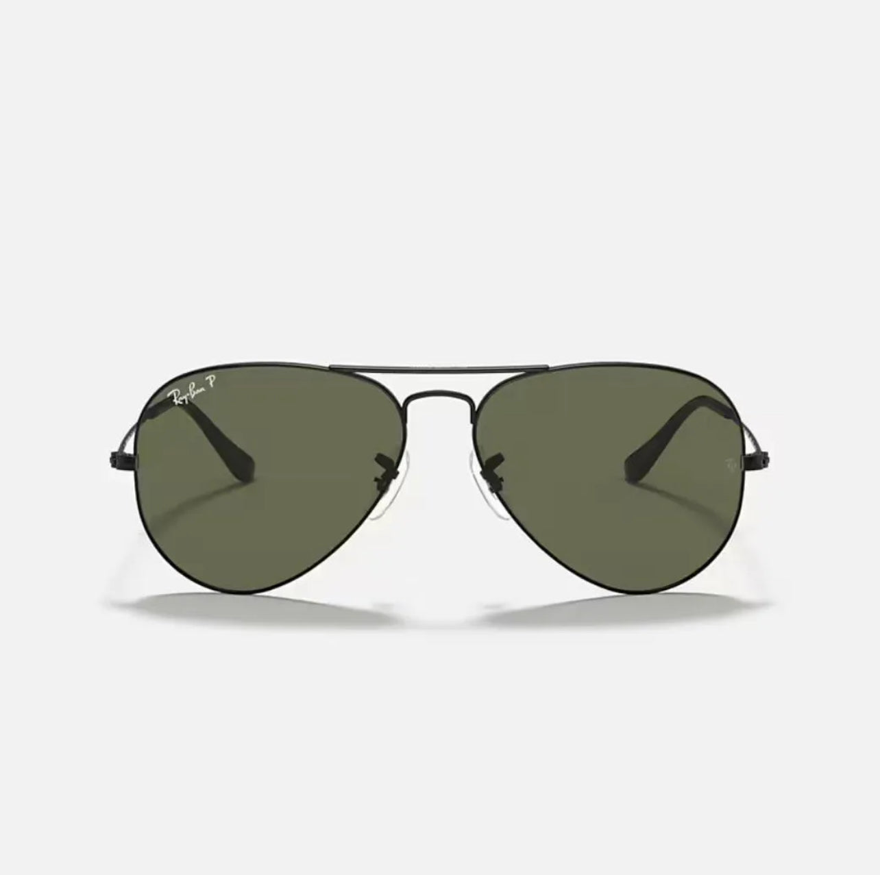 Ray-Ban BR3025 Aviator Black Classic frame  Polarized green lenses
