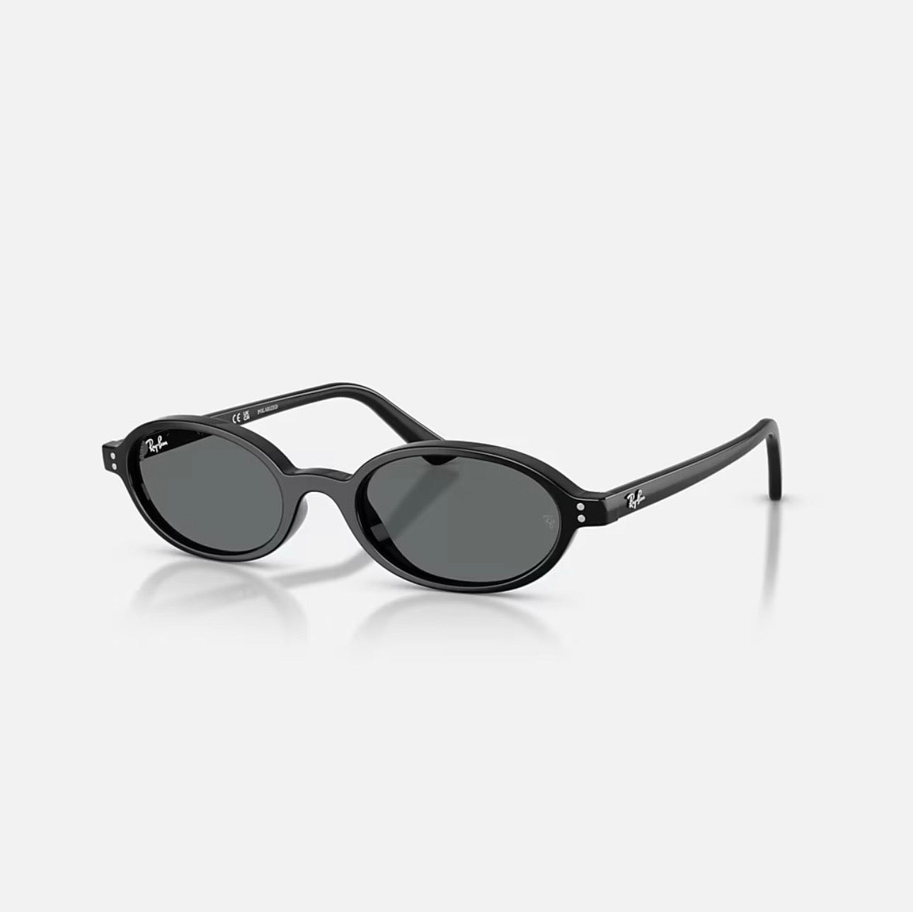 Ray-Ban KHAL BIO-BASED Polished Black Frame Dark Grey lens