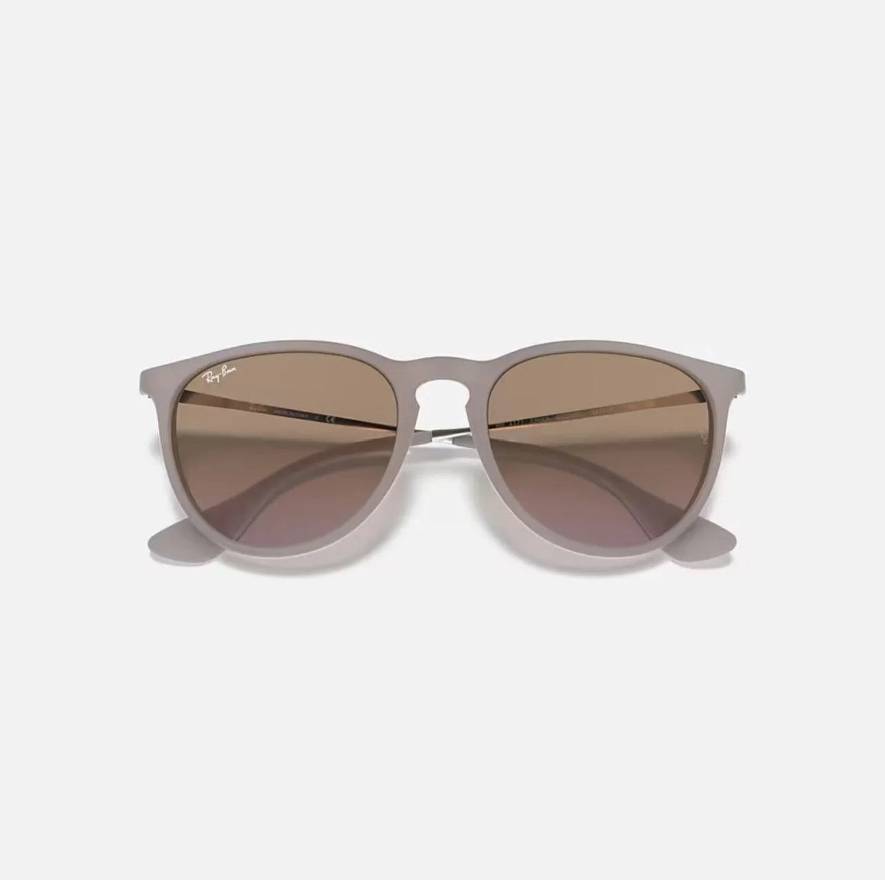 Ray-Ban ERIKA RB4171 Matte Dark Sand frame Brown/Violet lens