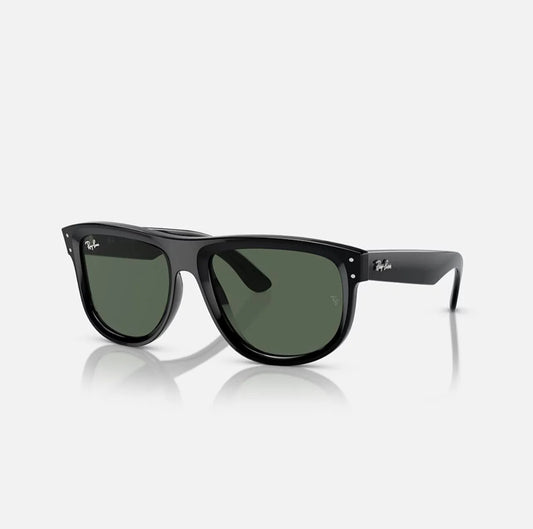 Ray-Ban Boyfriend Reverse Black Frame Green Lens