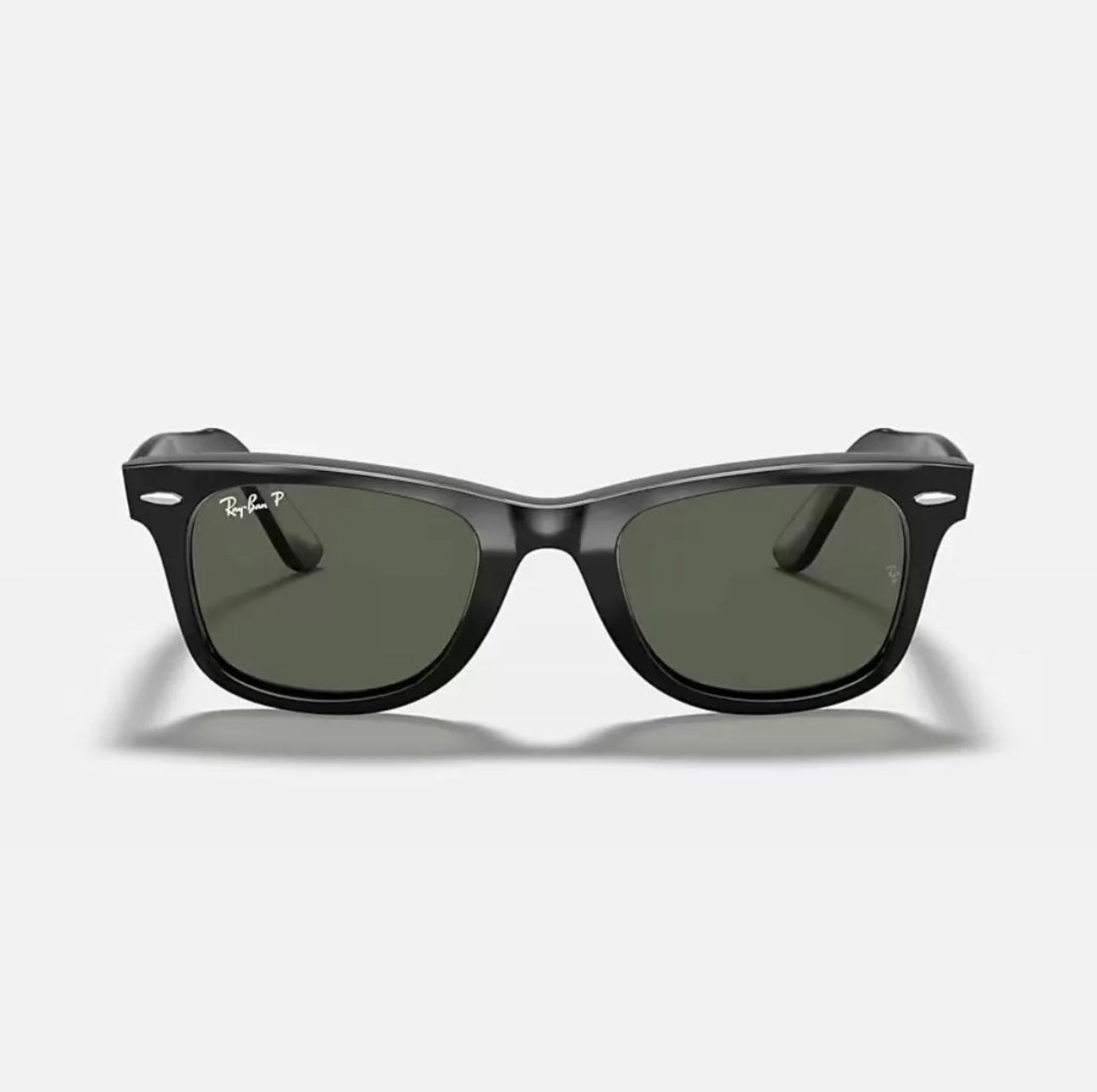 Ray-Ban Sunglasses RB2140 Wayfarer Black Frame Green polarized Lenses