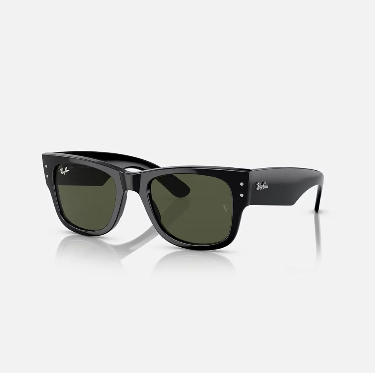 Ray Ban MEGA WAYFARER Sunglasses in Black and Green - RB0840S