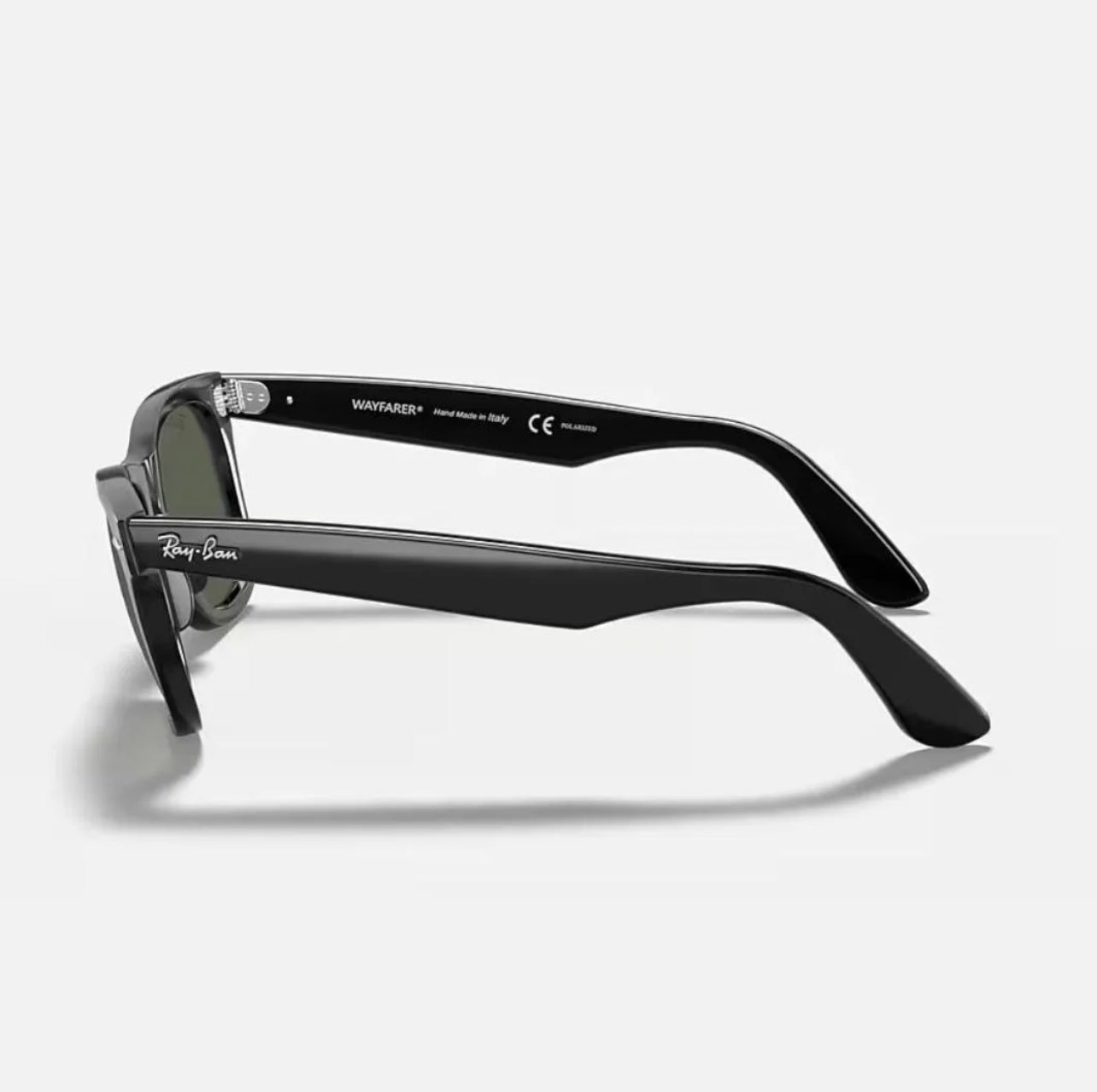 Ray-Ban Sunglasses RB2140 Wayfarer Black Frame Green polarized Lenses