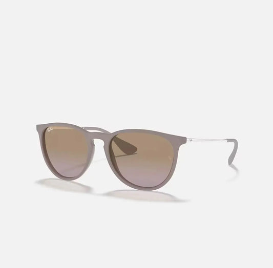 Ray-Ban ERIKA RB4171 Matte Dark Sand frame Brown/Violet lens