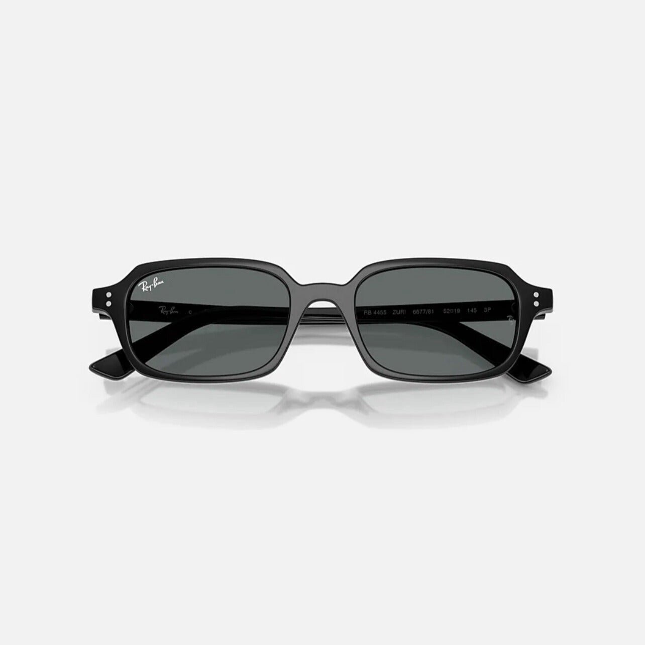Ray-Ban ZURI BIO-BASED Polished Black Frame Dark Grey lens RB4455 667781 52-19