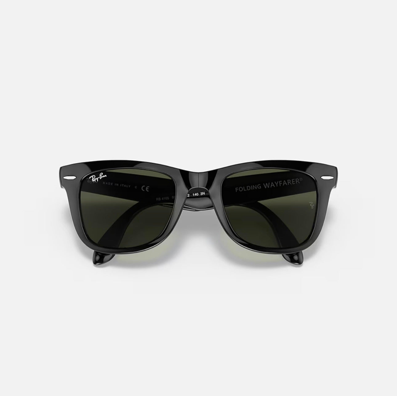 Ray-Ban WAYFARER FOLDING CLASSIC Black frame Green lens