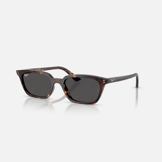 Ray-Ban ZAYA BIO-BASED RB4456 frame Polished Havana lens dark grey