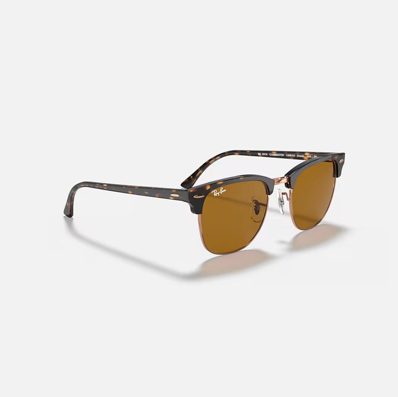 Ray-Ban RB3016 Classic Clubmaster Tortoise Frame brown polarized Lenses