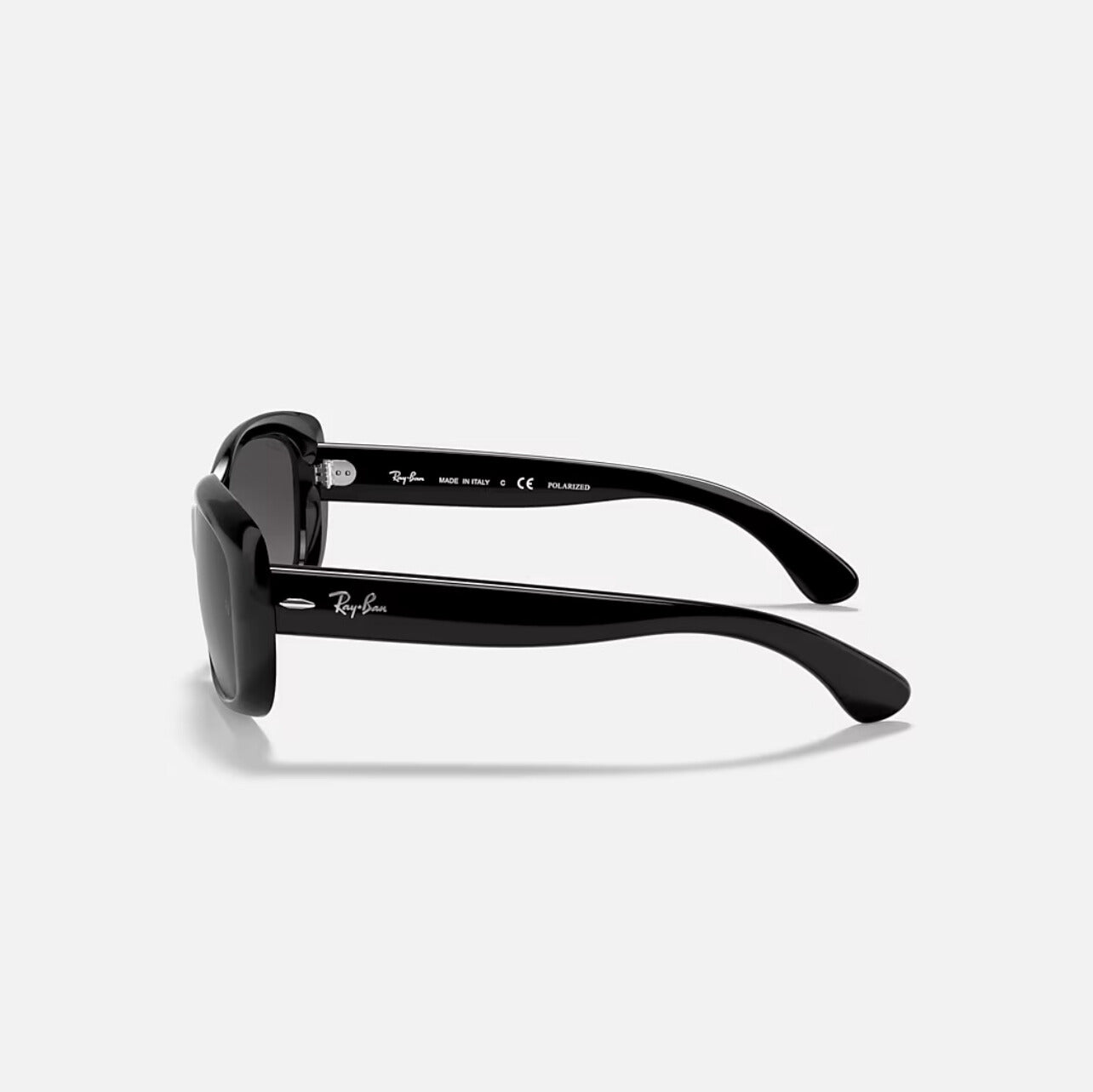 Ray-Ban Jackie Ohh Polished Black Frame Grey Polarized Lens RB4101 58-17