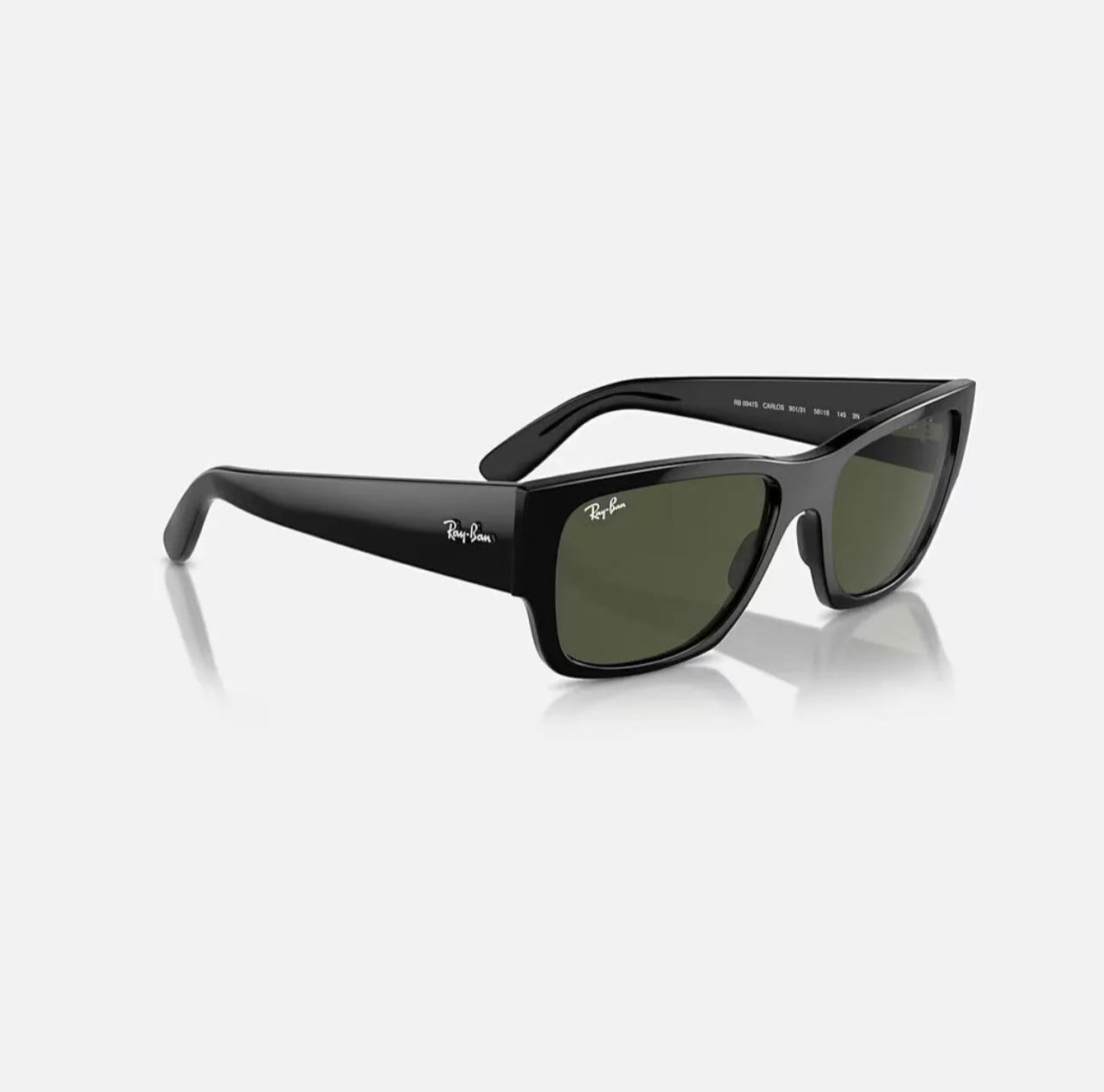 Ray-Ban Carlos RB0947S Black Frame Green Lenses